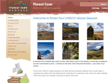 Tablet Screenshot of fforestfawrgeopark.org.uk